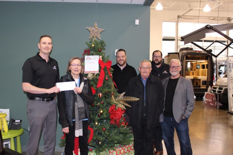 Fraserway RV Donation to Airdrie Meals on Wheels